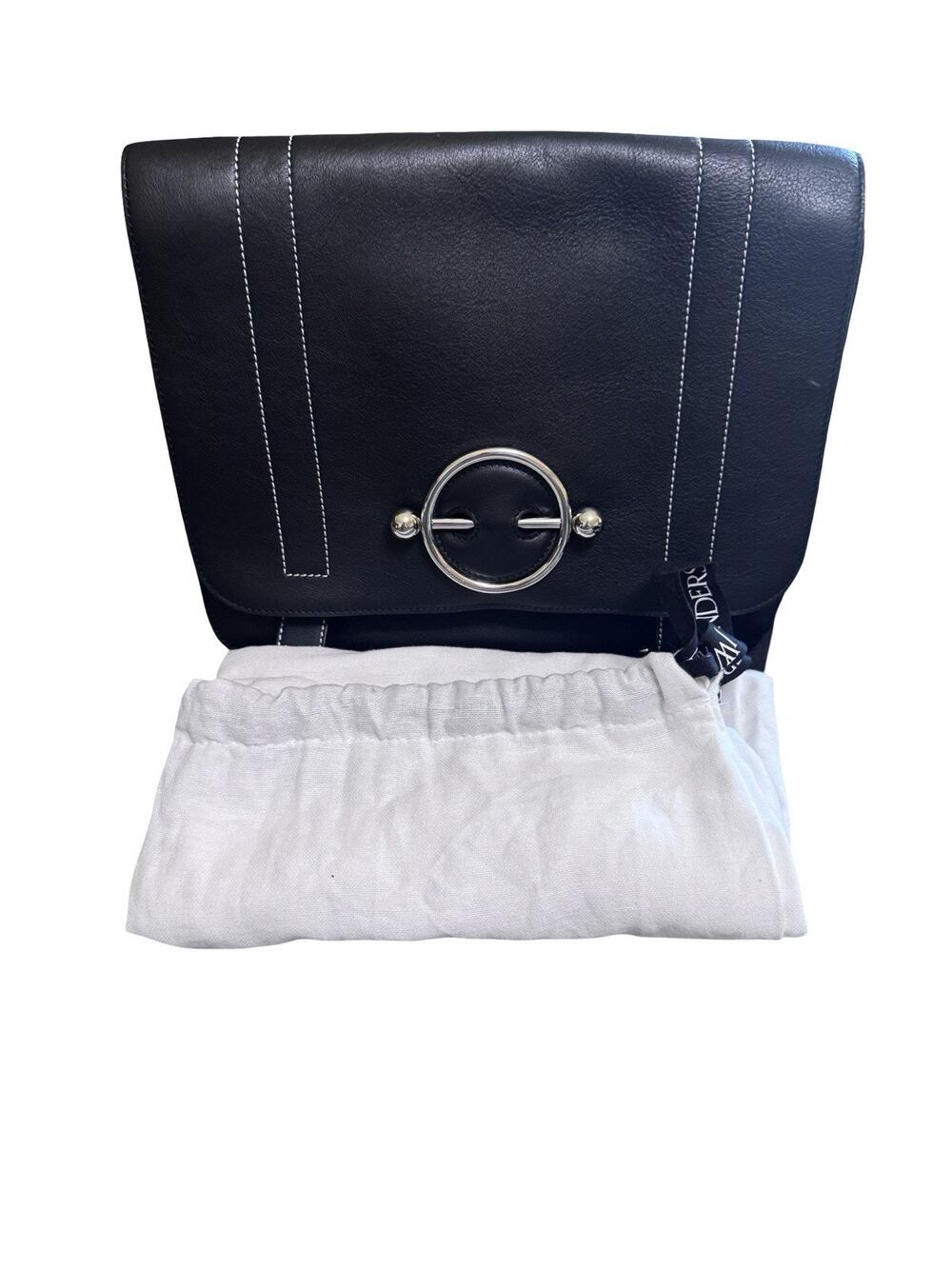 JW Anderson Disc Satchel Black Leather Crossbody / Shoulder Bag Iconic